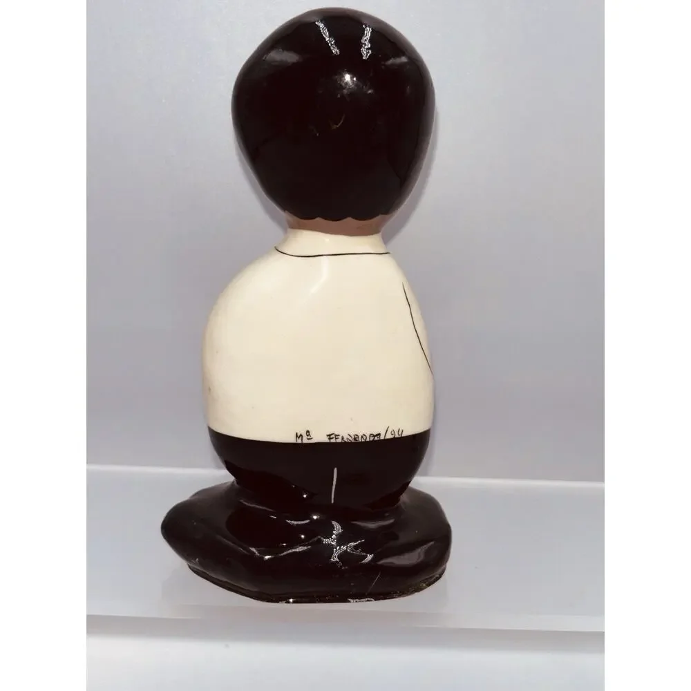Vtg Rock Heads Doctor Figurine Paperweight Hand-painted Signed MB Fenrada/94